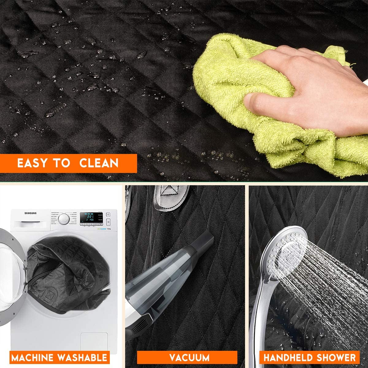 Ultimate Dog Car Seat Cover - Waterproof Back Seat Protector for Pets