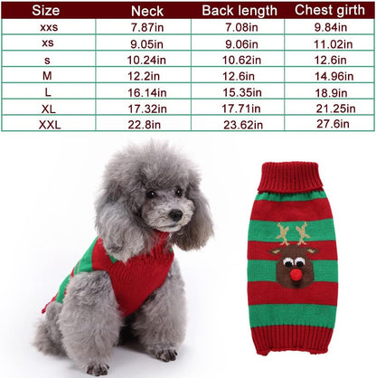 Dog Sweater Turtleneck Knitted,Dog Clothes for Small Medium Dog,Cute Dog Sweaters for Fall Winter，Warm and Soft Dog Sweater