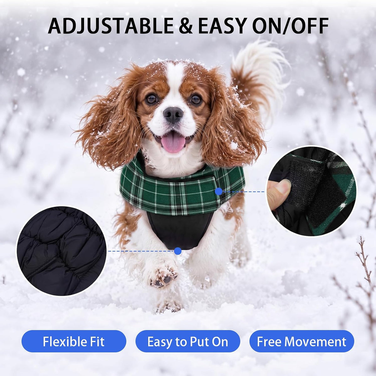 Cozy Reversible Dog Coat with Leash Hole - Warm Green 2XL