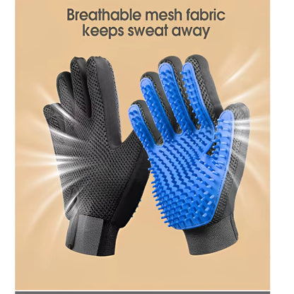 Ultimate Pet Hair Removal Glove – Grooming and Deshedding Tool for Dogs and Cats with Massage Brush Feature