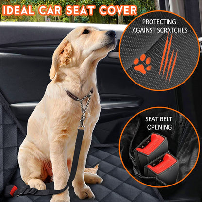 Ultimate Dog Car Seat Cover - Waterproof Back Seat Protector for Pets