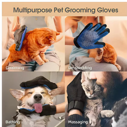 Ultimate Pet Hair Removal Glove – Grooming and Deshedding Tool for Dogs and Cats with Massage Brush Feature