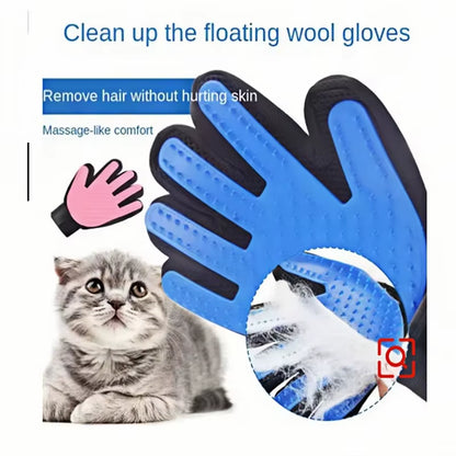 Ultimate Pet Hair Removal Glove – Grooming and Deshedding Tool for Dogs and Cats with Massage Brush Feature